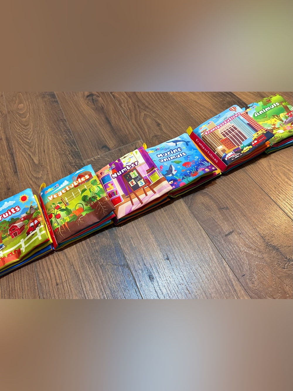 Source Unknown Bright Multicolor Soft Fabric Learning Book Set